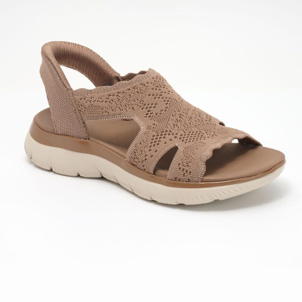 Northend Summits Memory Foam Knit Platform Sandals Lightweight Breathable