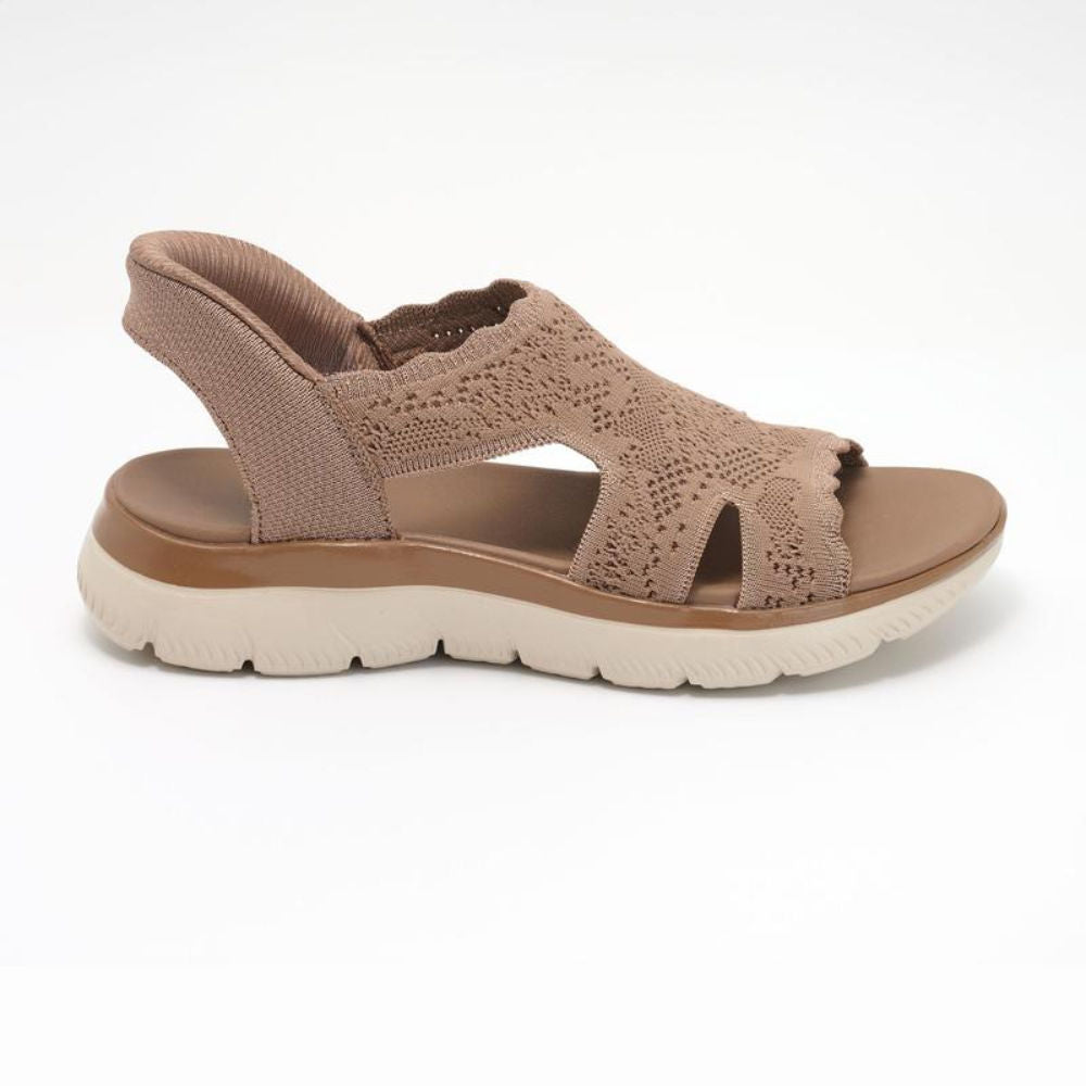 Northend Summits Memory Foam Knit Platform Sandals Lightweight Breathable