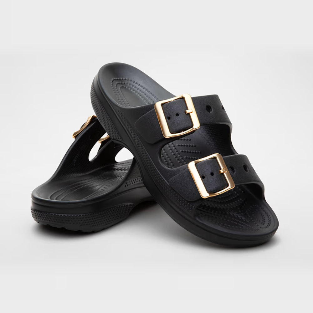 Northendshop Saturday Double Buckle Slides EVA Platform Sandals