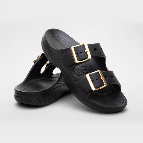 Northendshop Saturday Double Buckle Slides EVA Platform Sandals