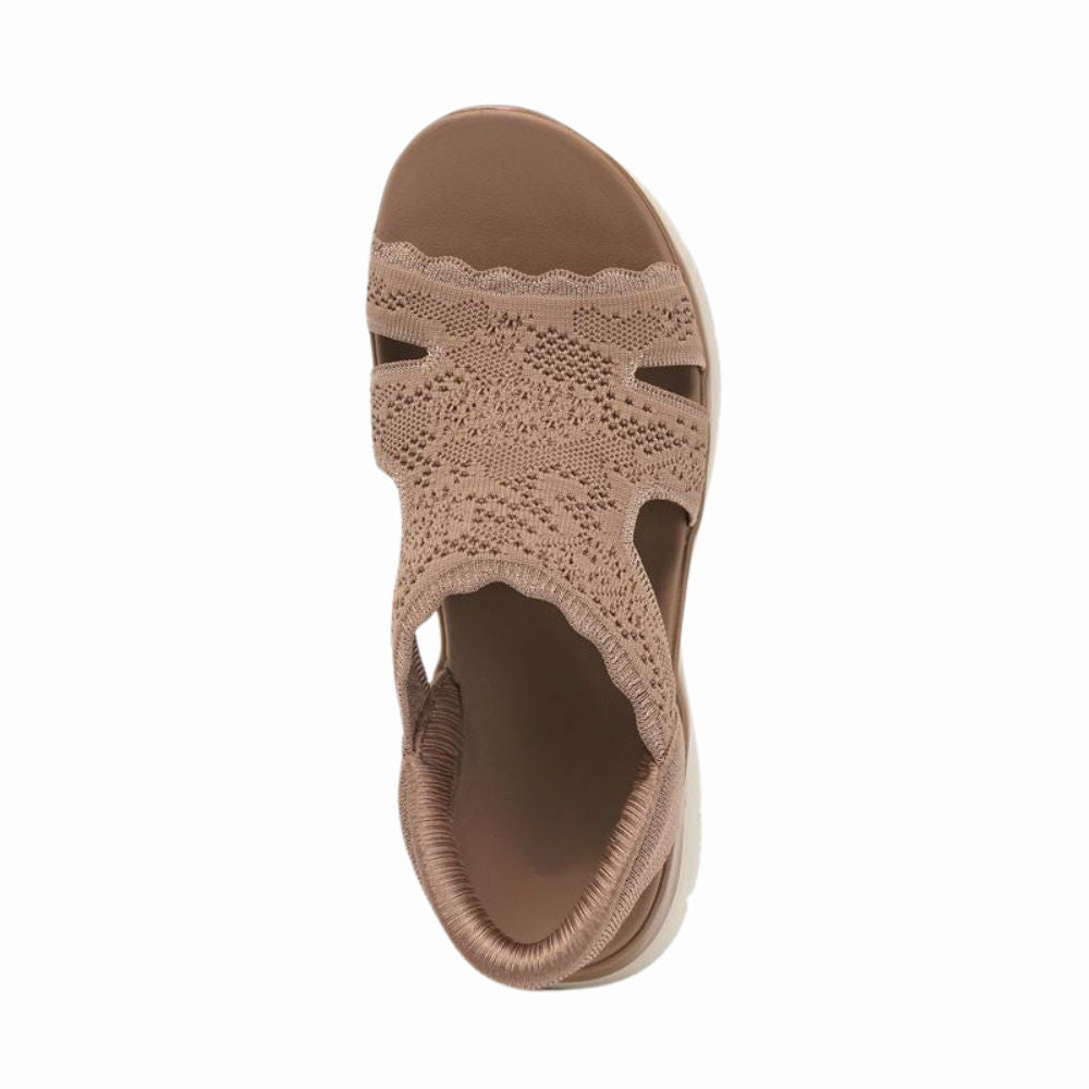 Northend Summits Memory Foam Knit Platform Sandals Lightweight Breathable