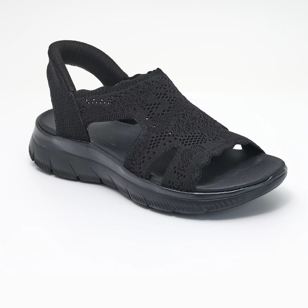 Northend Summits Memory Foam Knit Platform Sandals Lightweight Breathable