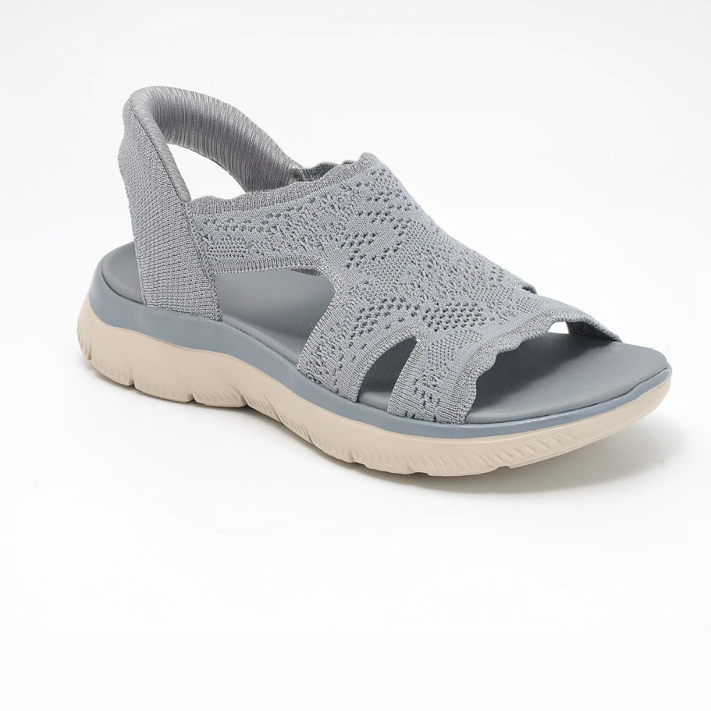 Northend Summits Memory Foam Knit Platform Sandals Lightweight Breathable