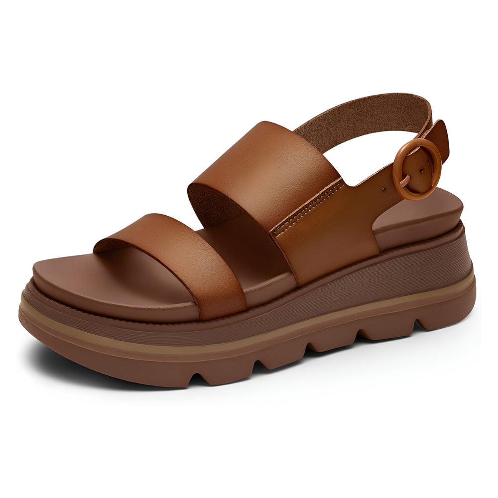 Northend Sandalias con Cuña y Plataforma Piel Suela Dentada