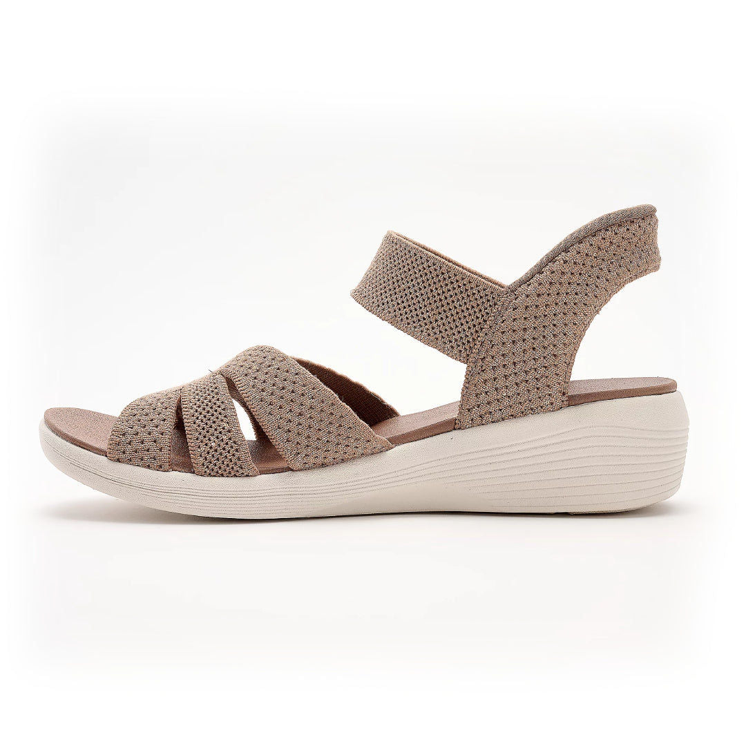 Northend Sequin Knit Women's Wedge Sandals Open-Toe Stretch Comfort