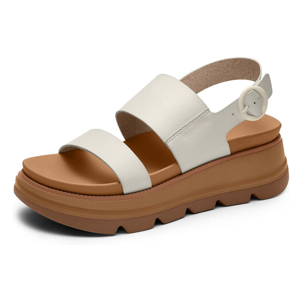 Northend Sandalias con Cuña y Plataforma Piel Suela Dentada