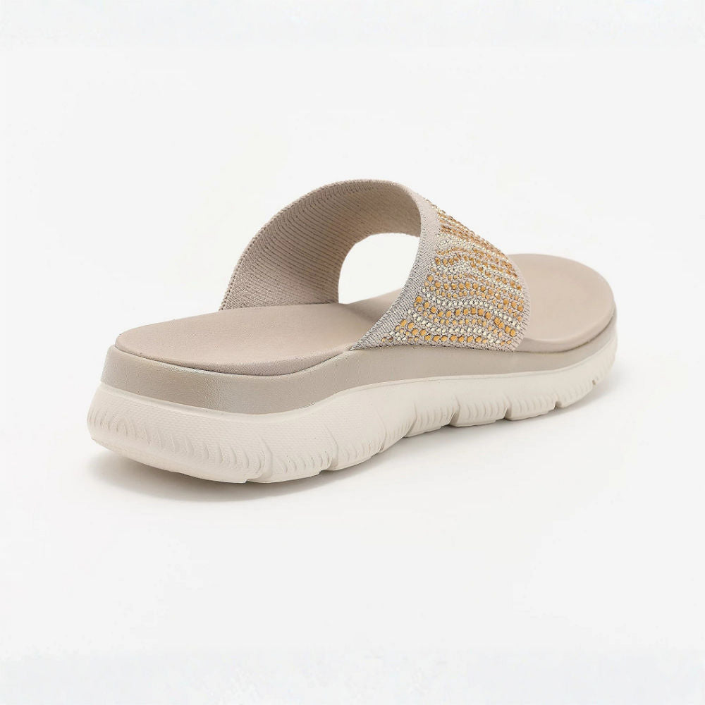 Northend Stella Sandalias de Tanga de Punto Cristal Cómodas Mujer