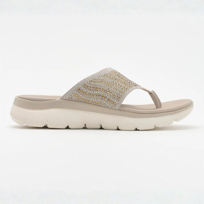 Northend Stella Sandalias de Tanga de Punto Cristal Cómodas Mujer
