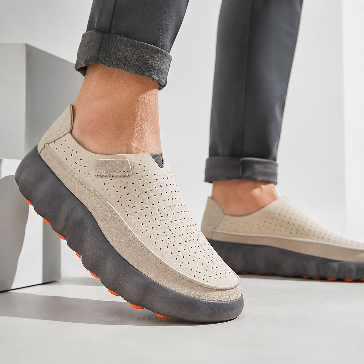 Maison Mayne Fennaro Mocasines Pod, Calzado Transpirable con Suela de Tracción