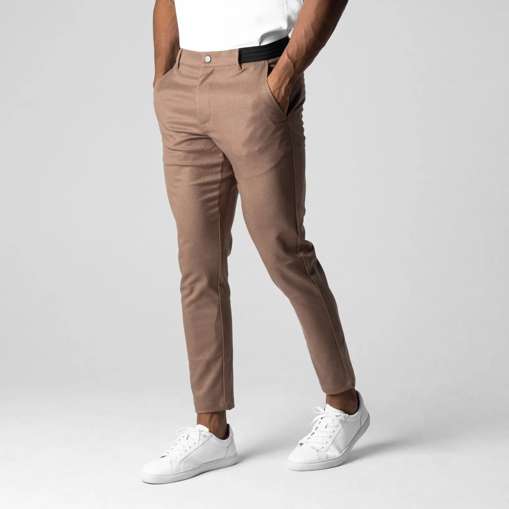 pj Chino Elástico Premium Pantalón Algodón Entallado