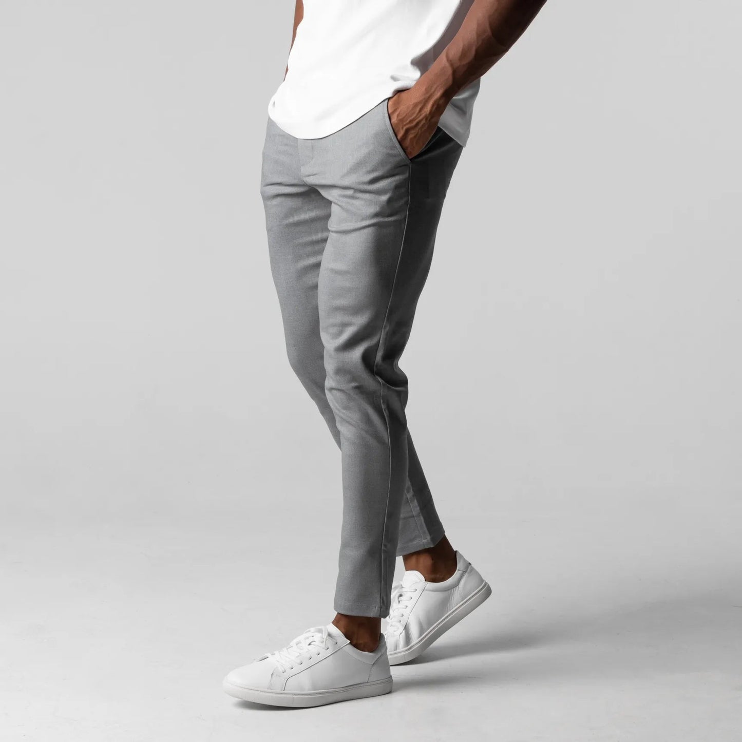 pj Chino Elástico Premium Pantalón Algodón Entallado