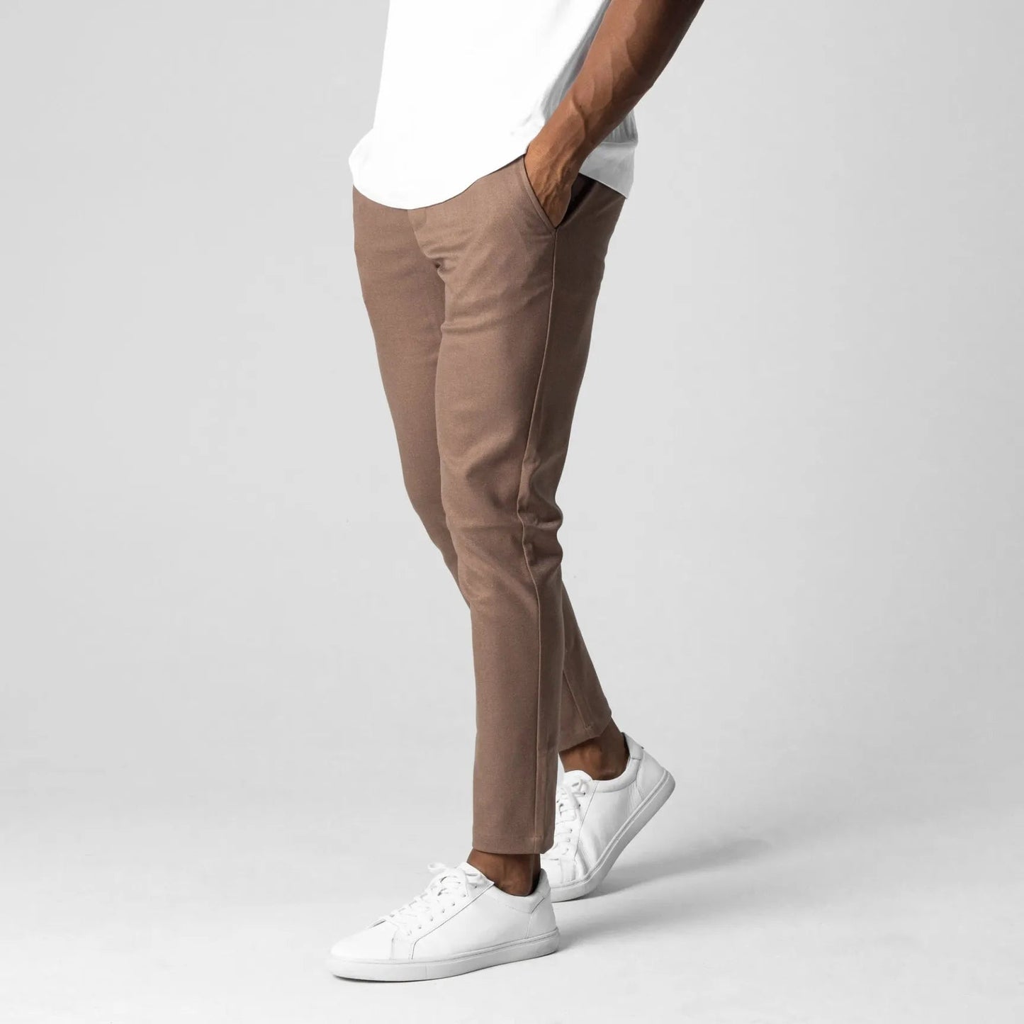 pj Chino Elástico Premium Pantalón Algodón Entallado