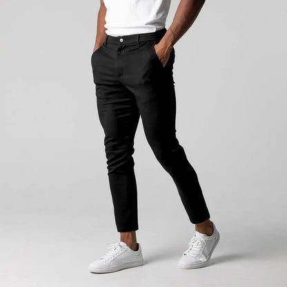 pj Chino Elástico Premium Pantalón Algodón Entallado