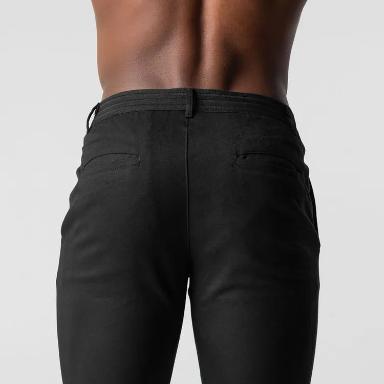 pj Chino Elástico Premium Pantalón Algodón Entallado