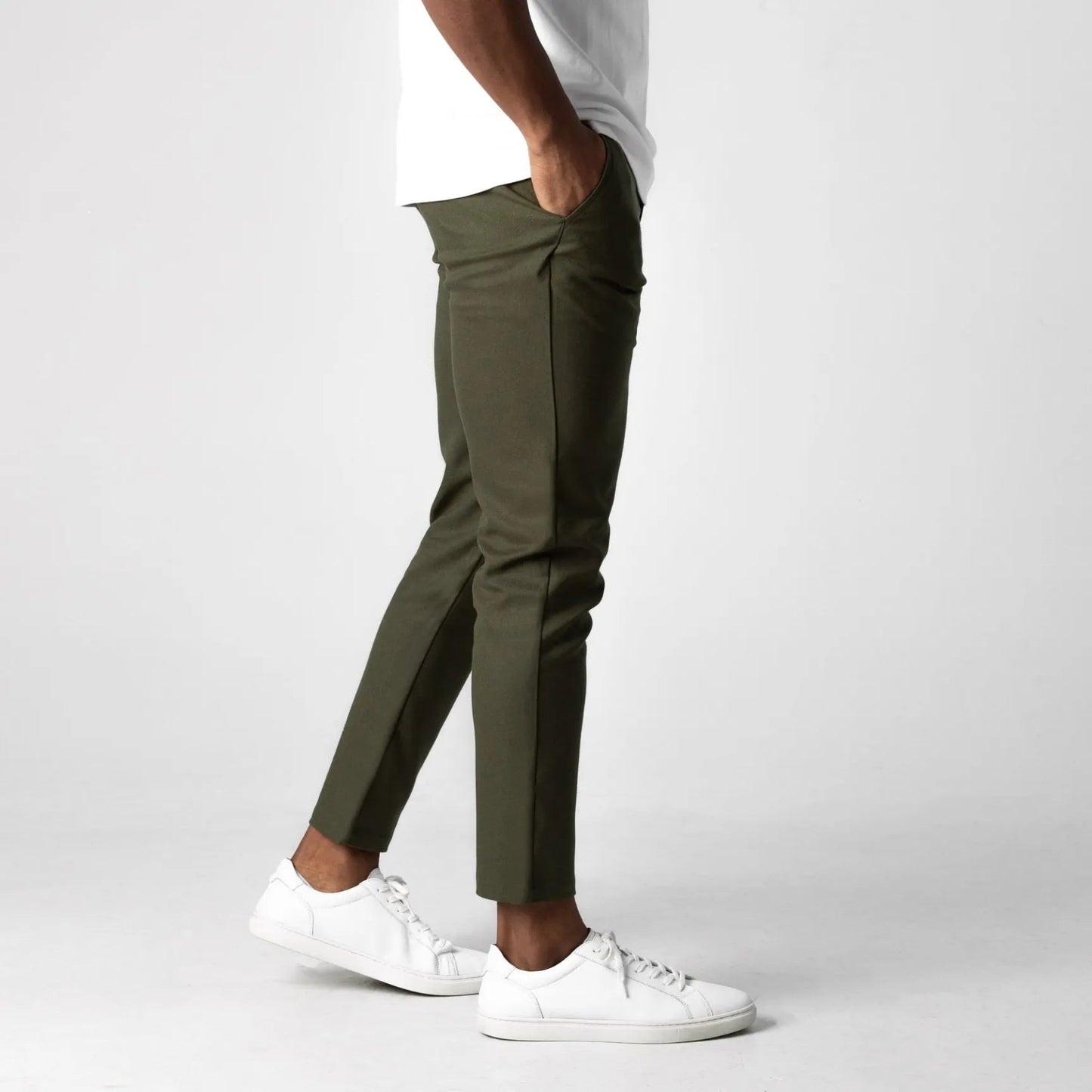 pj Chino Elástico Premium Pantalón Algodón Entallado