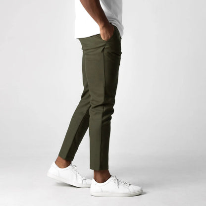 pj Chino Elástico Premium Pantalón Algodón Entallado