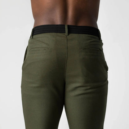 pj Chino Elástico Premium Pantalón Algodón Entallado