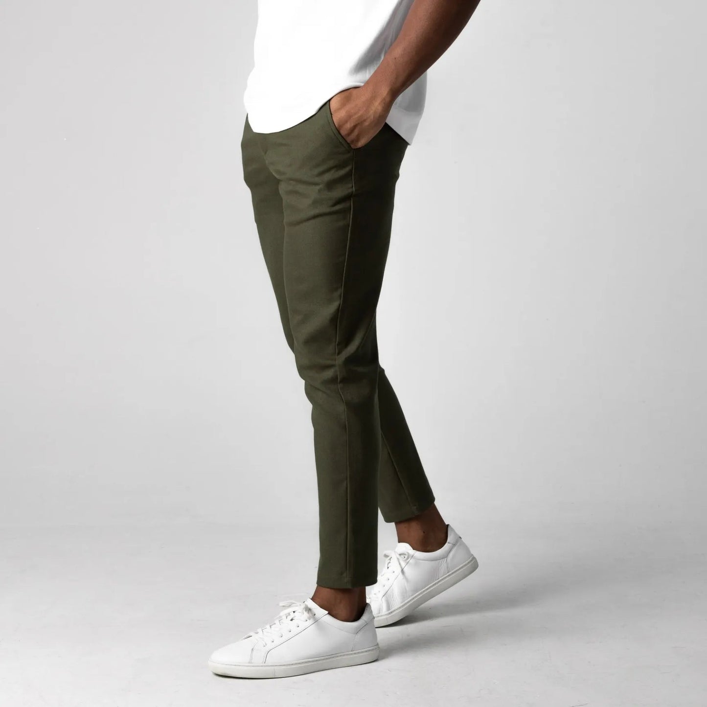 pj Chino Elástico Premium Pantalón Algodón Entallado