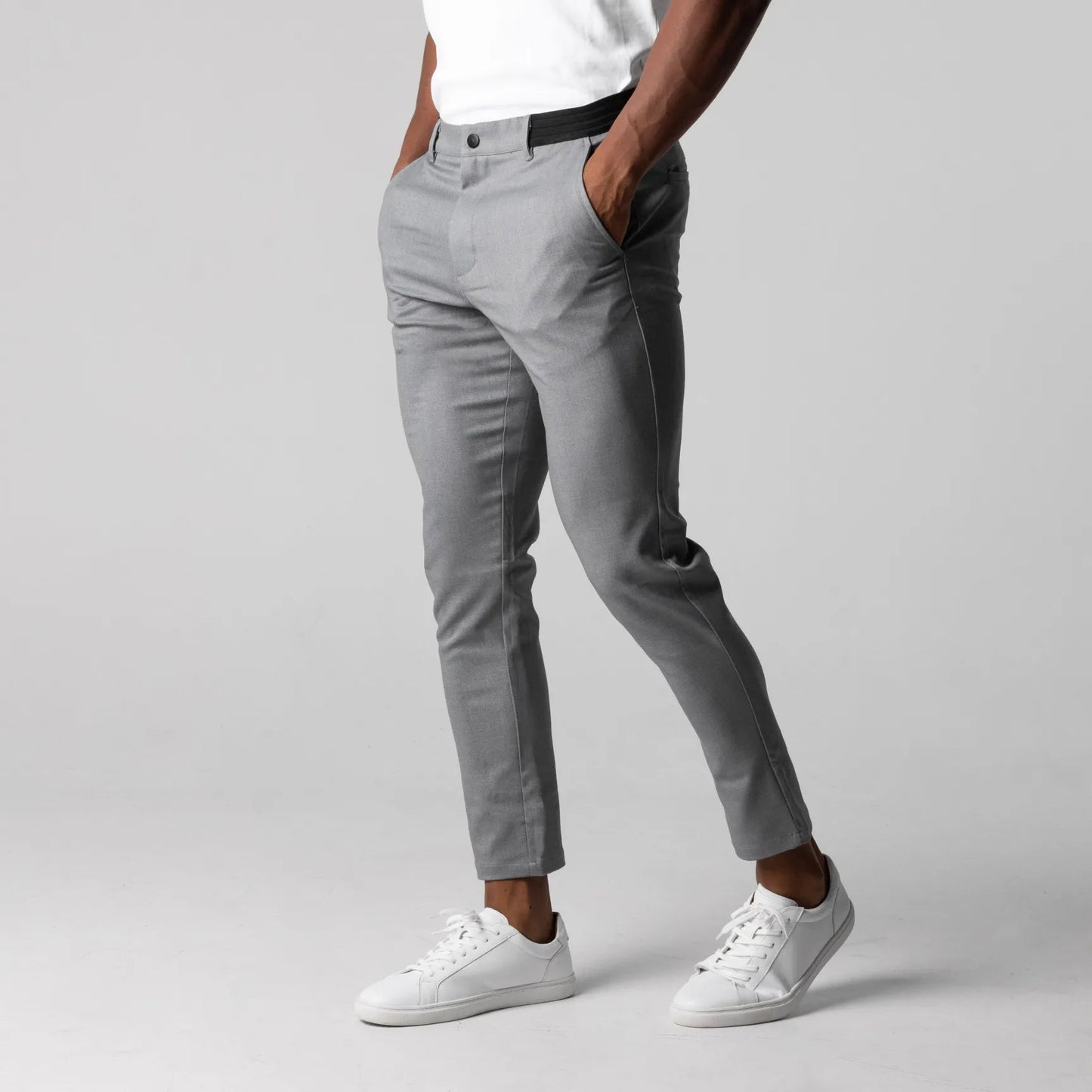 pj Chino Elástico Premium Pantalón Algodón Entallado