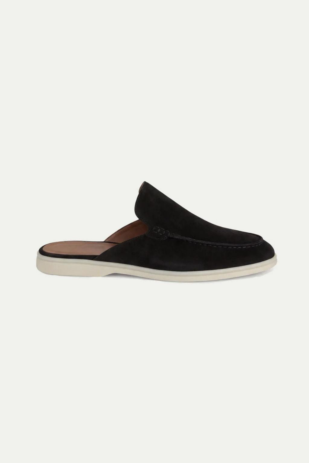 Max Clara Yacht Mule Slip-on de Ante Negro