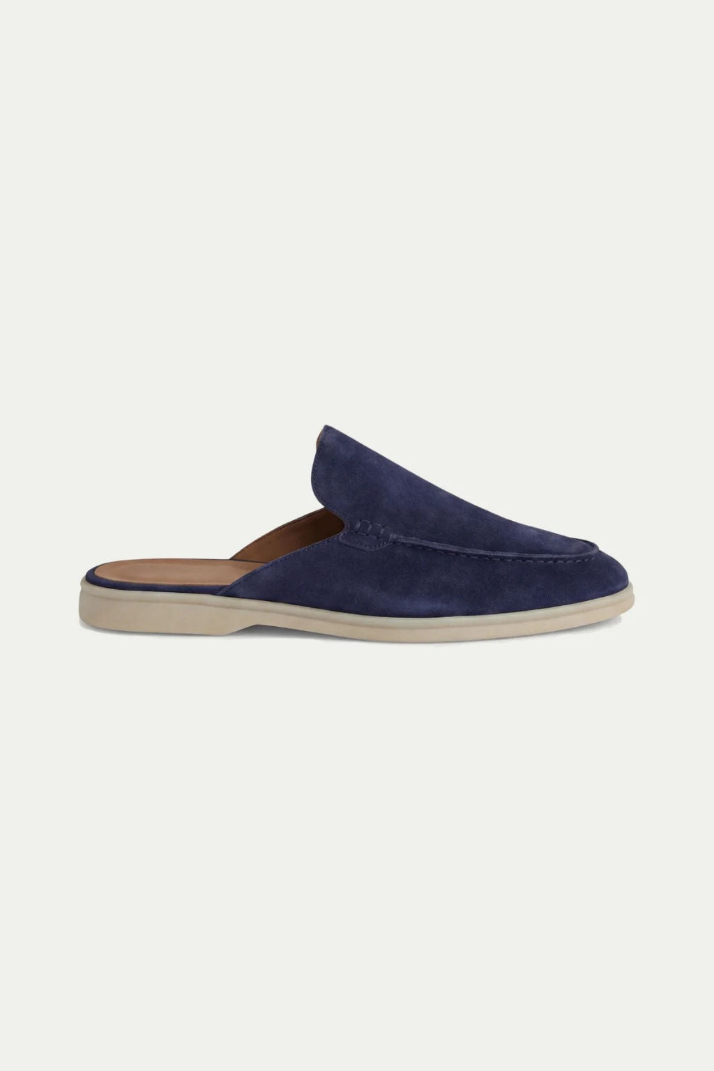 Max Clara Yacht Mule Slip-on Zapatos de Ante Marino