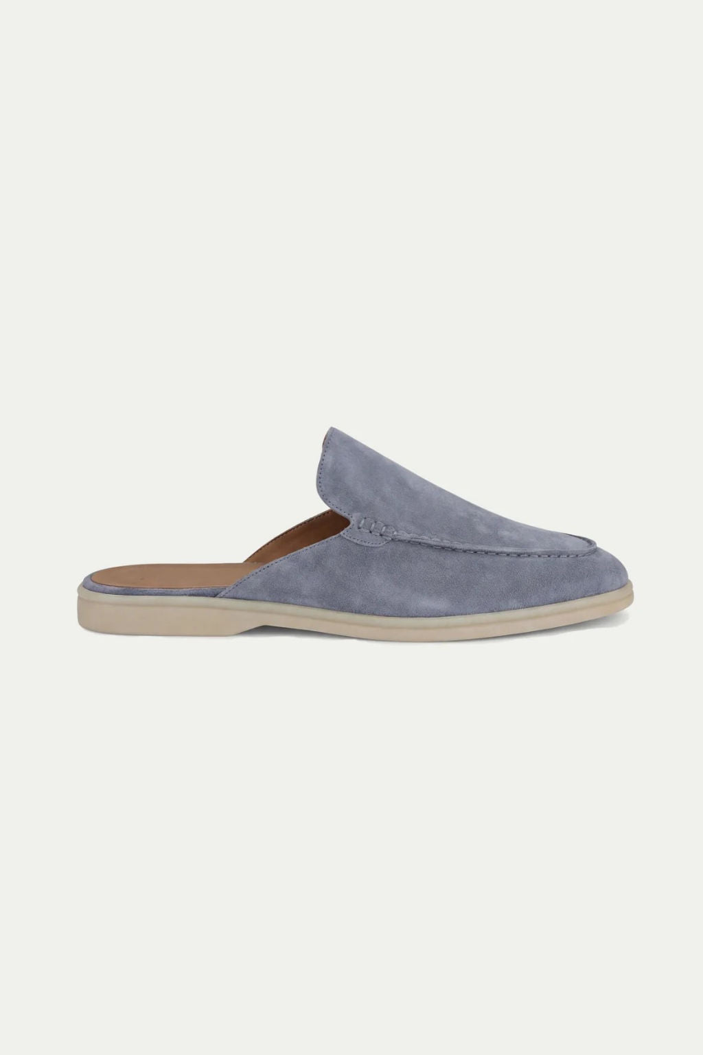 Max Clara Mules Tipo Yacht de Ante Azul Bebé
