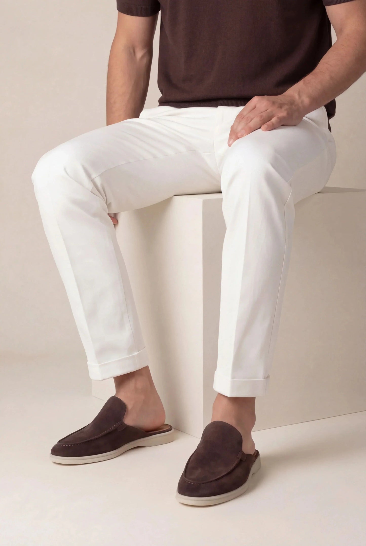 Max Clara Yacht Mule Suede Brown