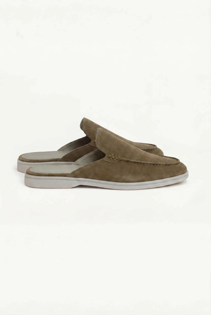 Max Clara Yacht Mules de Ante Oliva para Mujer