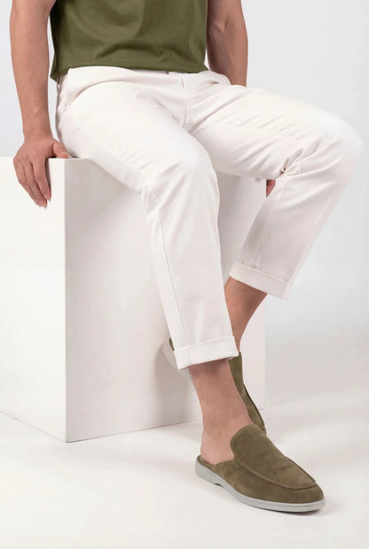 Max Clara Yacht Mules de Ante Oliva para Mujer