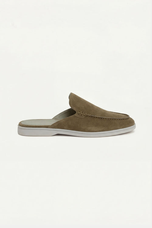 Max Clara Yacht Mules de Ante Oliva para Mujer