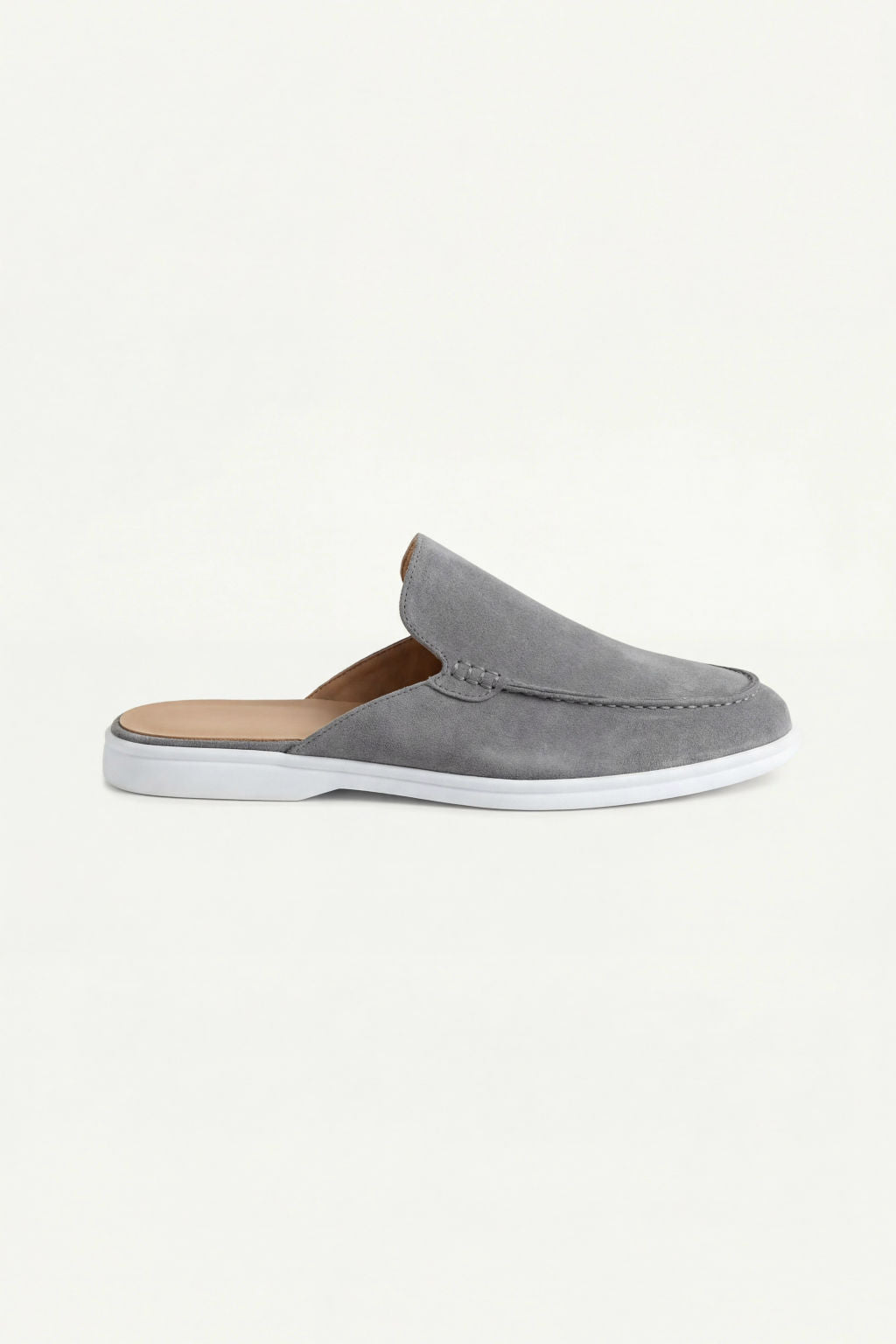 Max Clara Yacht Mules de Ante Gris
