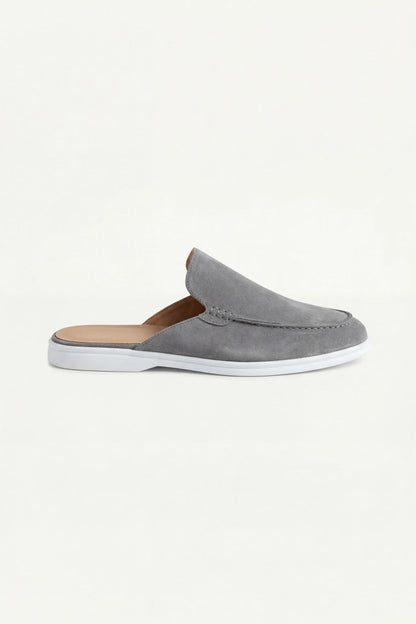 Max Clara Yacht Mules de Ante Gris