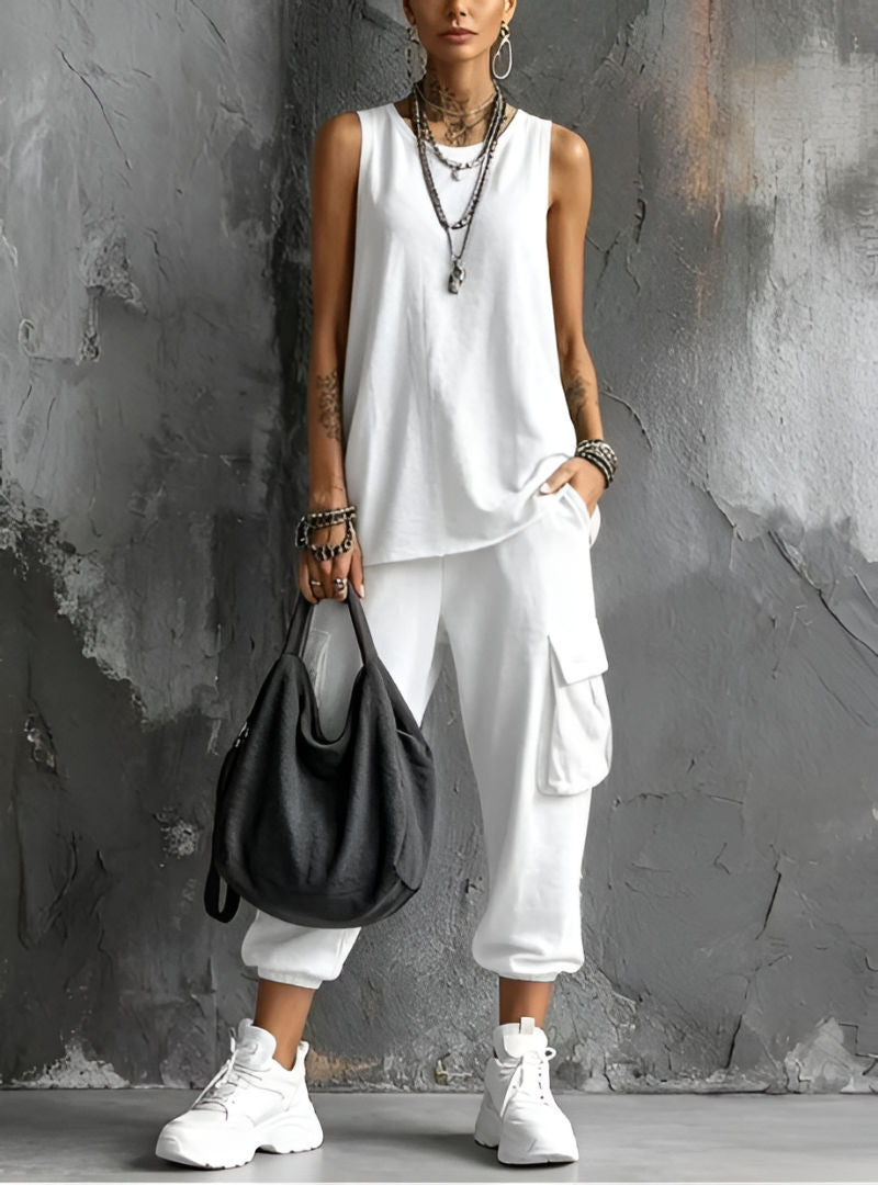 Bellmira Moda Zenara Conjunto Casual Urban Chic 2 Piezas