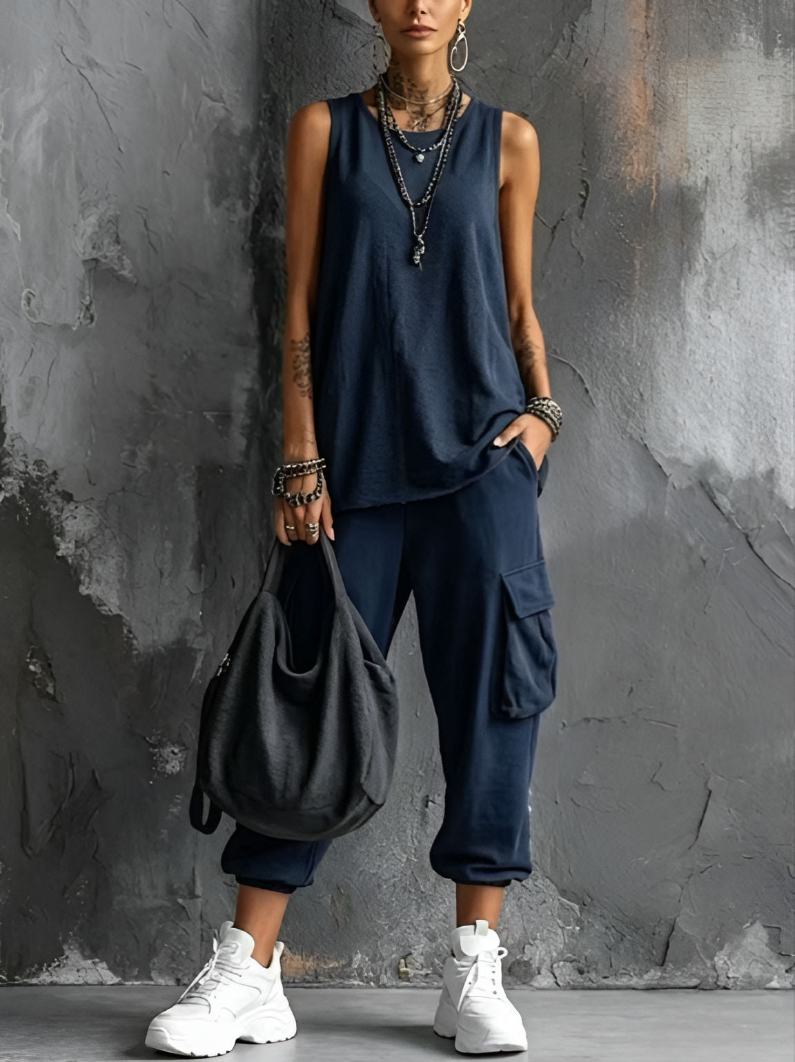 Bellmira Moda Zenara Conjunto Casual Urban Chic 2 Piezas