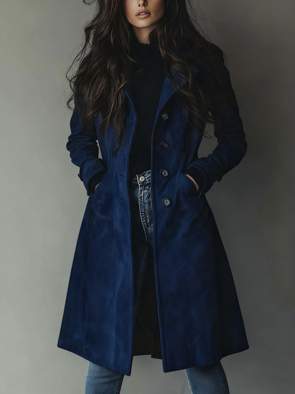 VALENZA™┃Gabardina de ante vintage