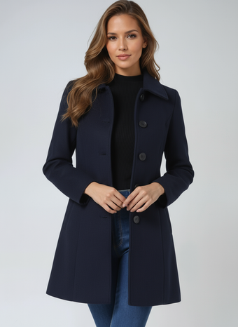 INDIGO™ | Abrigo largo elegante para mujer