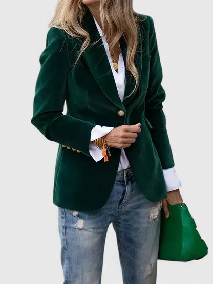 BIANCA™ | Blazer premium de terciopelo