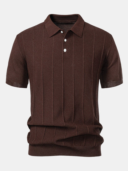 CORVANI™ |  Camisa Polo y Pantalones con Acanalado