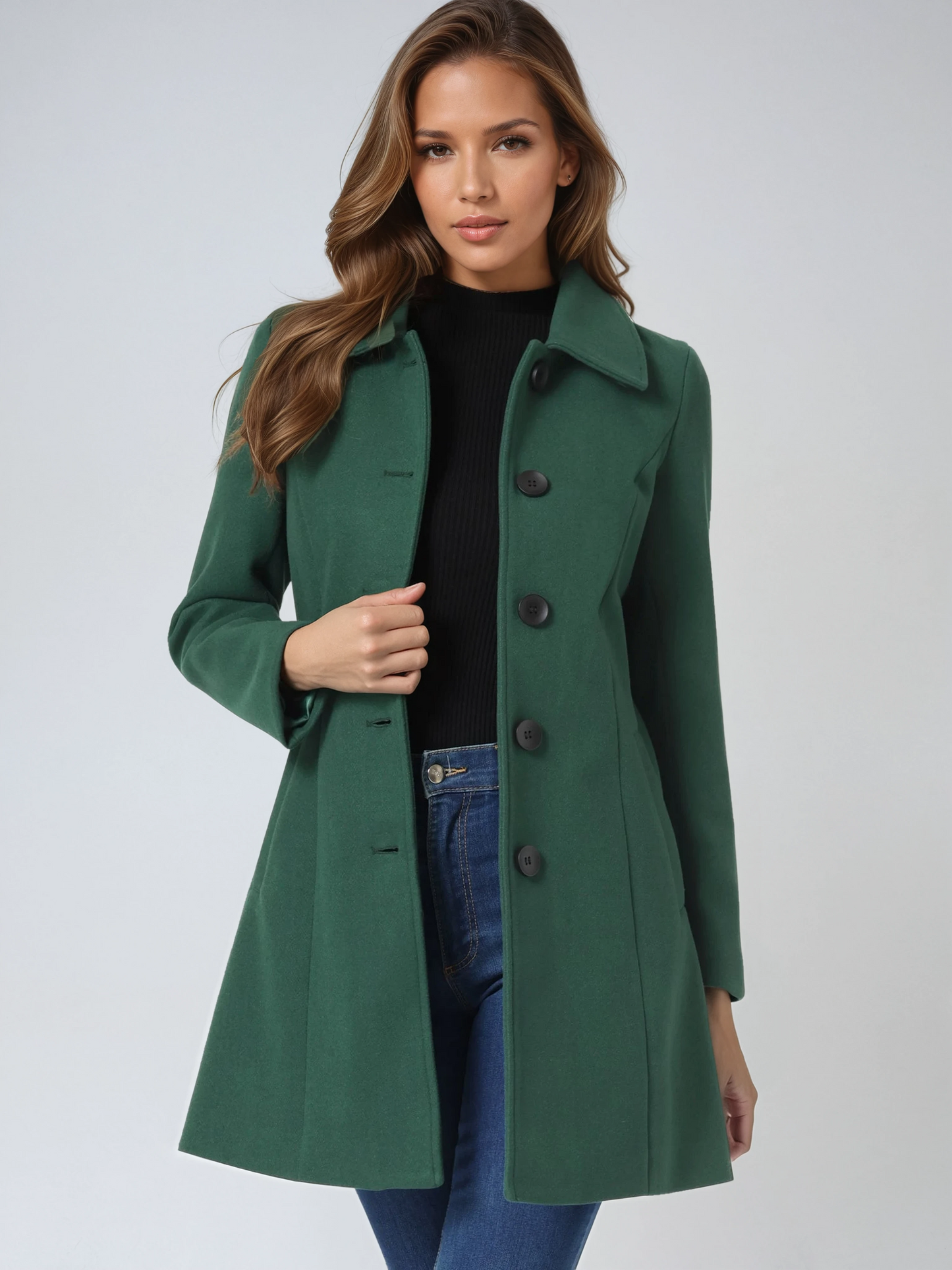 INDIGO™ | Abrigo largo elegante para mujer