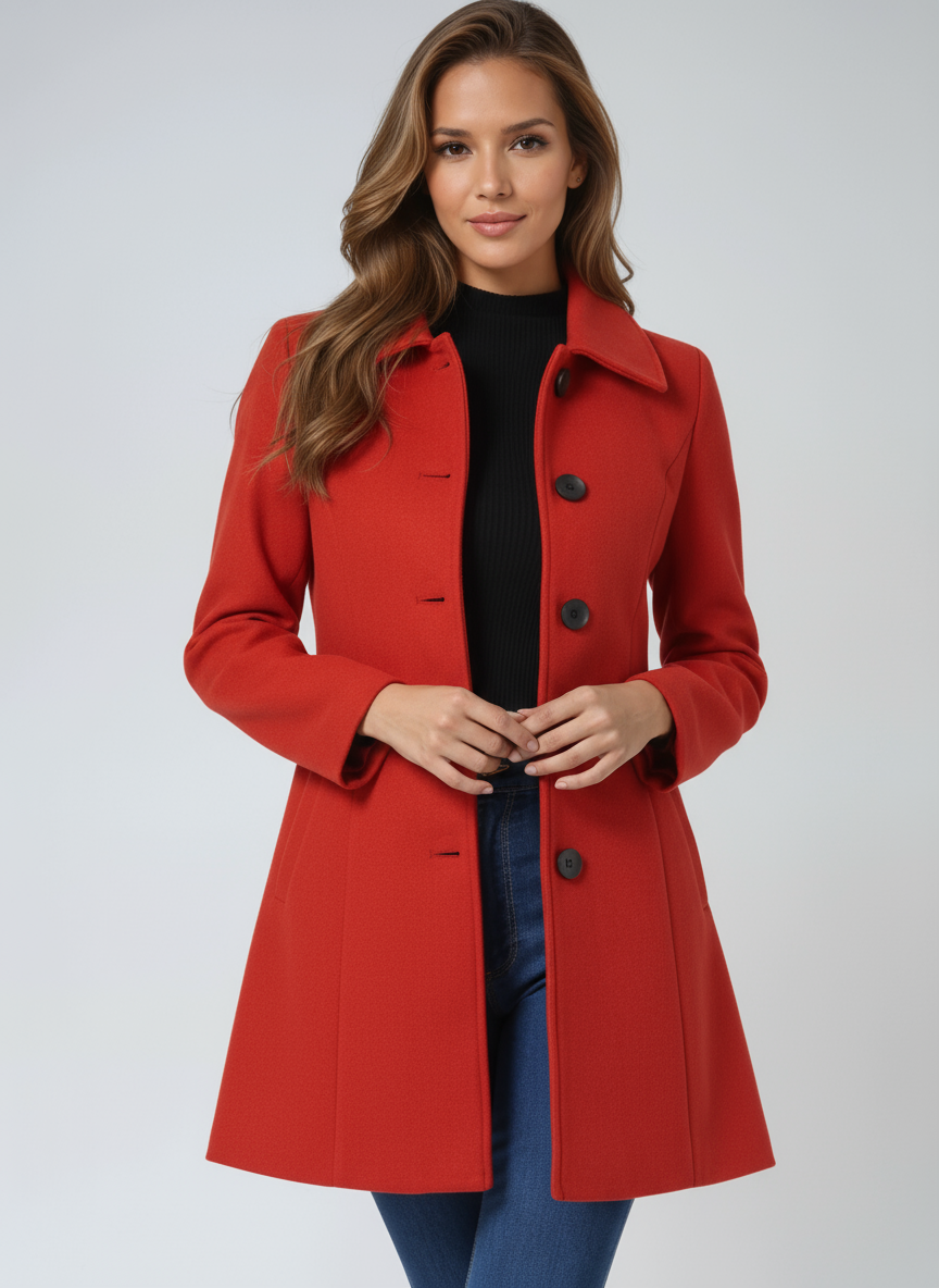INDIGO™ | Abrigo largo elegante para mujer