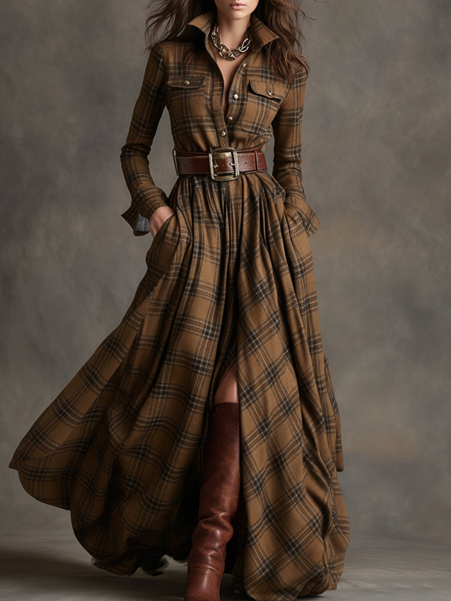 ELORA™ | Vestido largo con Cinturón