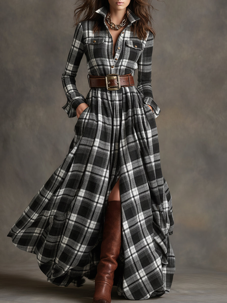 ELORA™ | Vestido largo con Cinturón