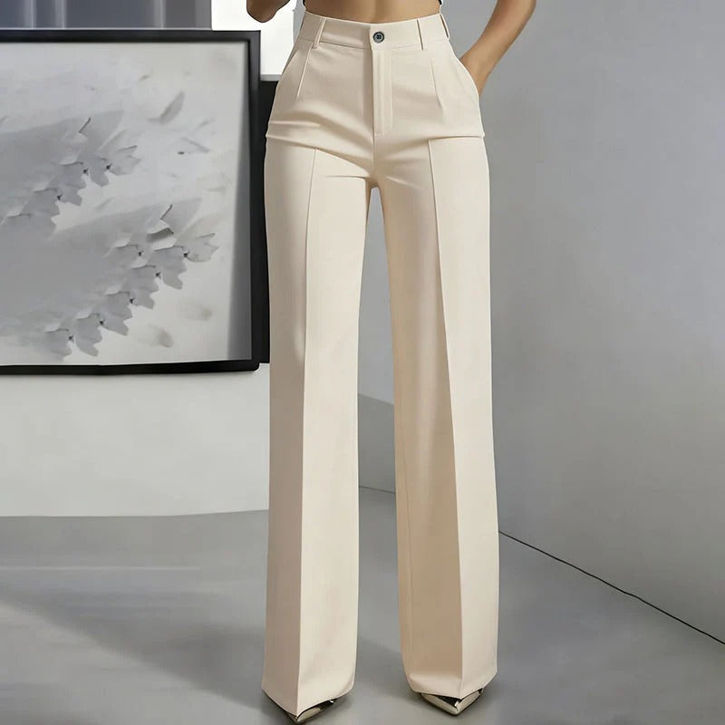 VERA™ | Pantalón clásico de cintura alta con tejido flexible