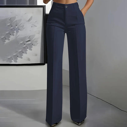 VERA™ | Pantalón clásico de cintura alta con tejido flexible