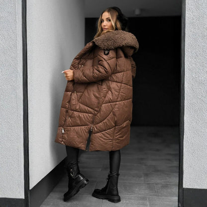 ARIA NORD™  | Abrigo acolchado con capucha elegante invernal