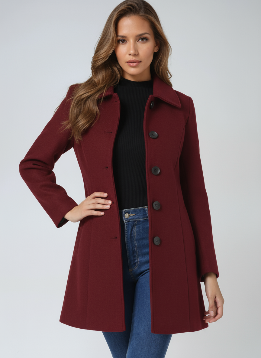 INDIGO™ | Abrigo largo elegante para mujer