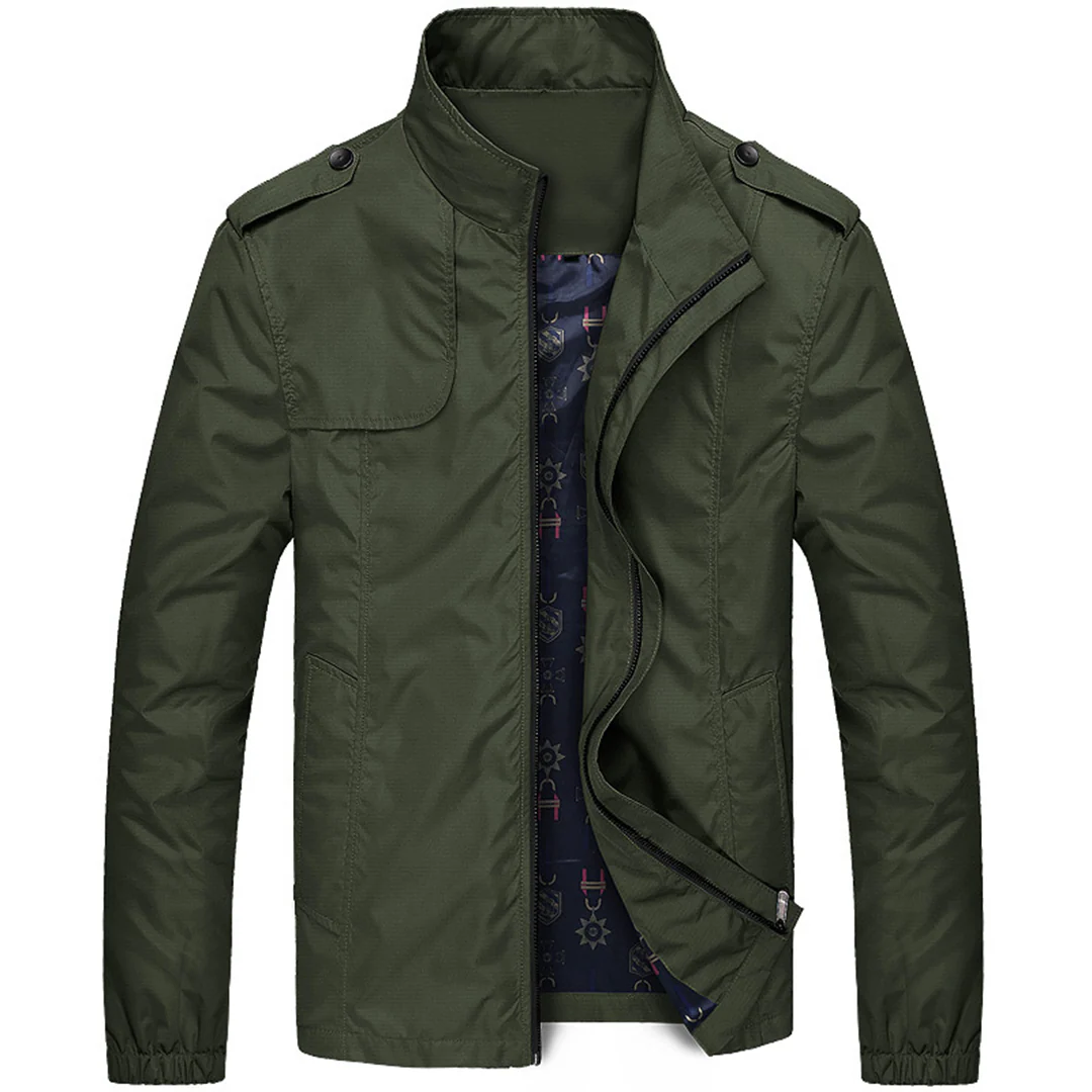 BELLAGIO™ | Chaqueta Masculina con Cuello Alto