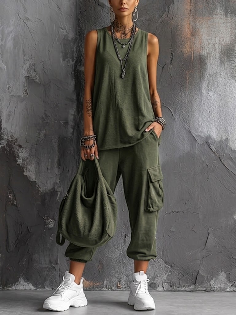 Bellmira Moda Zenara Conjunto Casual Urban Chic 2 Piezas